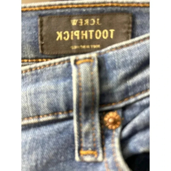 J. Crew Womens Jr Toothpick Skinny Jeans Lightly Distressed Size 25 - Picture 2 of 4
